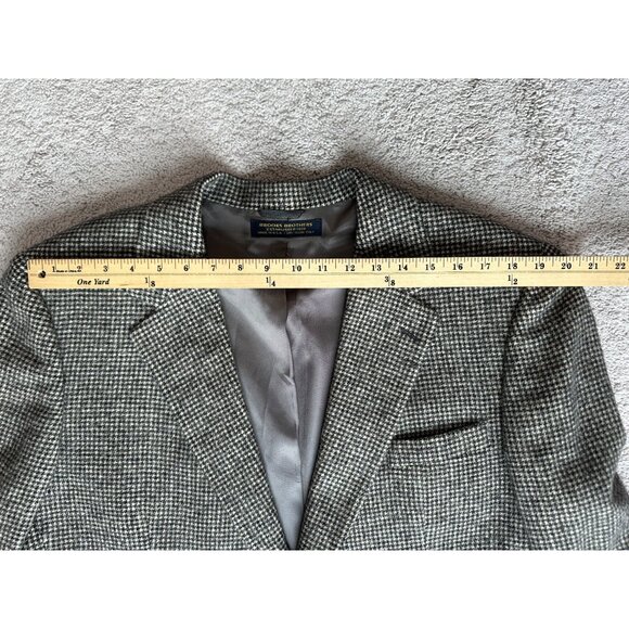 Brooks Brothers Mens Camel Hair Tweed Blazer Sport Coat Size 44 /XL? Houndstooth - Picture 10 of 16